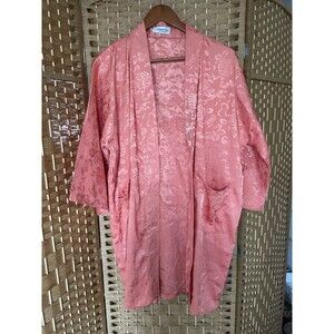 Elegant Dragon 100 P Silk Kimono Robe Sleepwear Long w/ No Waist Tie,